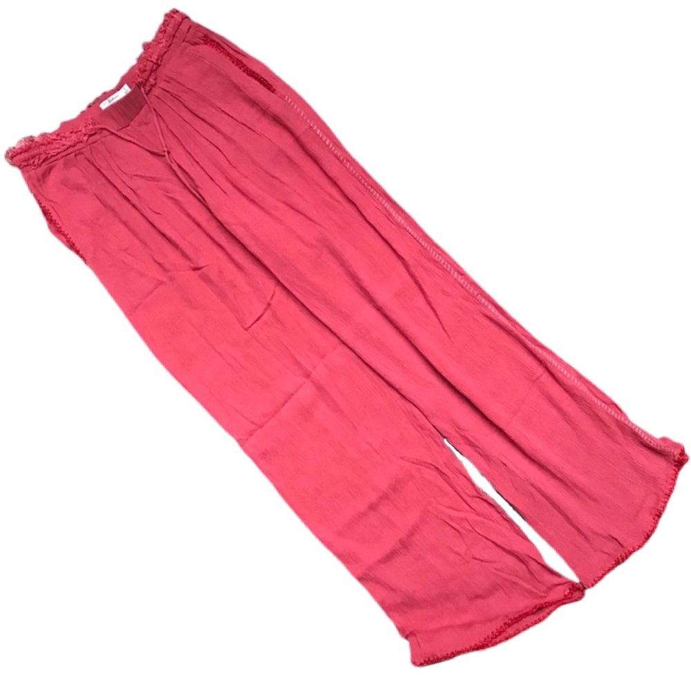 JACHS Girlfriend NY | Coral Draw String Pants